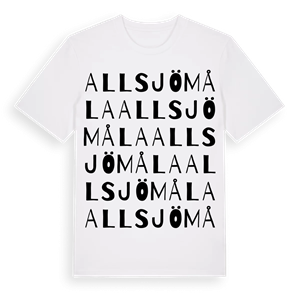 Allsjömåla ordlek t-shirt – ekologisk bomull t-shirt från Pinshirt
