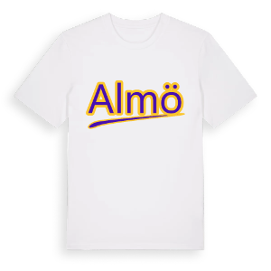 Almö baseball t-shirt – ekologisk bomull t-shirt från Pinshirt