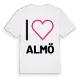 Jag älskar Almö t-shirt stort tryck