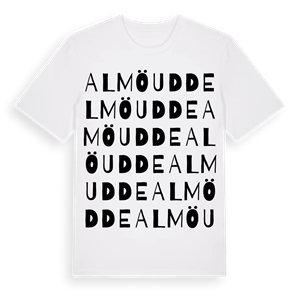 Almö udde ordlek t-shirt – ekologisk bomull t-shirt från Pinshirt
