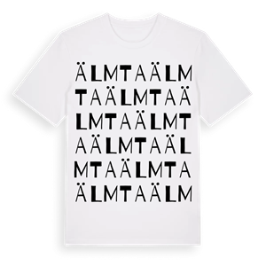 Älmta ordlek t-shirt – ekologisk bomull t-shirt från Pinshirt