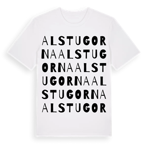 Alstugorna ordlek t-shirt – ekologisk bomull t-shirt från Pinshirt