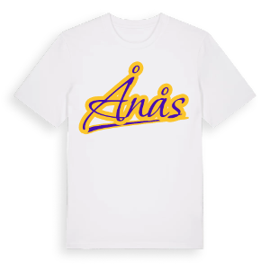Ånås baseball t-shirt – ekologisk bomull t-shirt från Pinshirt
