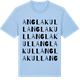 Blue Soul t-shirt med Anglakull ordlek t-shirt