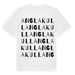 Anglakull ordlek t-shirt – ekologisk bomull t-shirt från Pinshirt