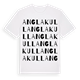 Anglakull ordlek t-shirt