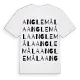 Anglemåla ordlek t-shirt