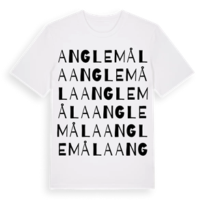 Anglemåla ordlek t-shirt – ekologisk bomull t-shirt från Pinshirt