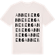 Vintage White t-shirt med Anneberg ordlek t-shirt