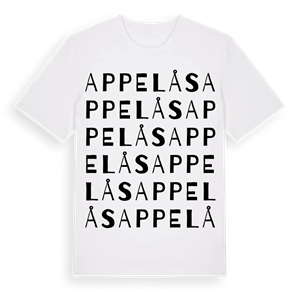 Appelås ordlek t-shirt – ekologisk bomull t-shirt från Pinshirt