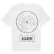 White t-shirt med Asarum t-shirt