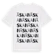 White t-shirt med Äskan ordlek t-shirt