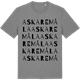 Mid Heather Gray t-shirt med Askaremåla ordlek t-shirt
