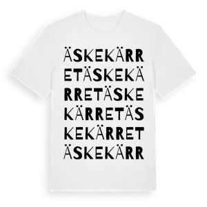 Äskekärret ordlek t-shirt – ekologisk bomull t-shirt från Pinshirt