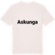 Vintage White t-shirt med Askunga fetstil t-shirt