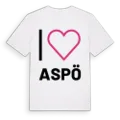 Jag älskar Aspö t-shirt stort tryck