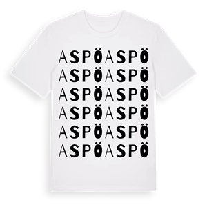 Aspö ordlek t-shirt – ekologisk bomull t-shirt från Pinshirt