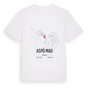 Aspö Mad karta t-shirt – ekologisk bomull t-shirt från Pinshirt