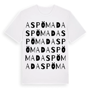 Aspö Mad ordlek t-shirt – ekologisk bomull t-shirt från Pinshirt