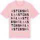 Pink Cotton t-shirt med Astensmåla ordlek t-shirt