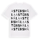 White t-shirt med Astensmåla ordlek t-shirt
