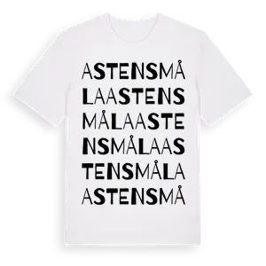 Astensmåla ordlek t-shirt – ekologisk bomull t-shirt från Pinshirt