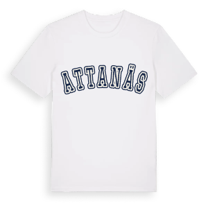Attanäs college t-shirt – ekologisk bomull t-shirt från Pinshirt