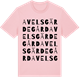 Pink Cotton t-shirt med Avelsgärde gård ordlek t-shirt