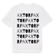 White t-shirt med Axtorp ordlek t-shirt