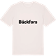 Vintage White t-shirt med Bäckfors fetstil t-shirt