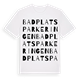 Badplatsparkeringen ordlek t-shirt