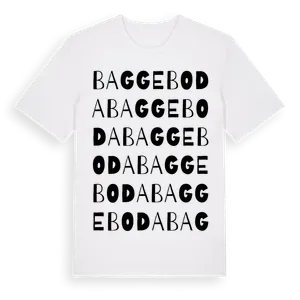 Baggeboda ordlek t-shirt – ekologisk bomull t-shirt från Pinshirt