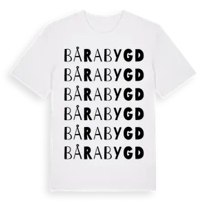 Bårabygd ordlek t-shirt – ekologisk bomull t-shirt från Pinshirt