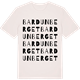Vintage White t-shirt med Bardunberget ordlek t-shirt