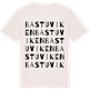 Vintage White t-shirt med Bastuviken ordlek t-shirt