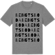 Mid Heather Gray t-shirt med Bengtsboda ordlek t-shirt