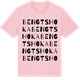 Pink Cotton t-shirt med Bengtshoka ordlek t-shirt