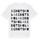 White t-shirt med Bengtshoka ordlek t-shirt