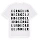 White t-shirt med Bergelund ordlek t-shirt