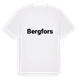 White t-shirt med Bergfors fetstil t-shirt