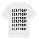 White t-shirt med Berntorp ordlek t-shirt