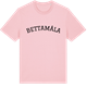 Pink Cotton t-shirt med Bettamåla böjd t-shirt