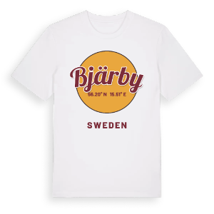 Bjärby cirkel t-shirt – ekologisk bomull t-shirt från Pinshirt
