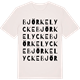 Vintage White t-shirt med Björkelycke ordlek t-shirt