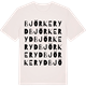 Vintage White t-shirt med Björkeryd ordlek t-shirt
