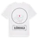 White t-shirt med Björkhaga t-shirt