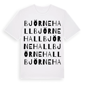 Björnehall ordlek t-shirt – ekologisk bomull t-shirt från Pinshirt