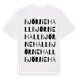 White t-shirt med Björnehall ordlek t-shirt