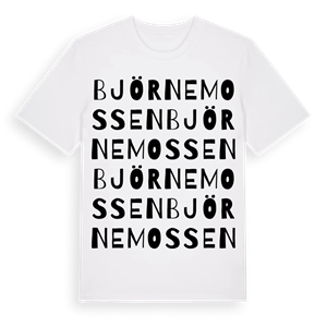 Björnemossen ordlek t-shirt – ekologisk bomull t-shirt från Pinshirt