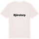 Vintage White t-shirt med Björstorp fetstil t-shirt